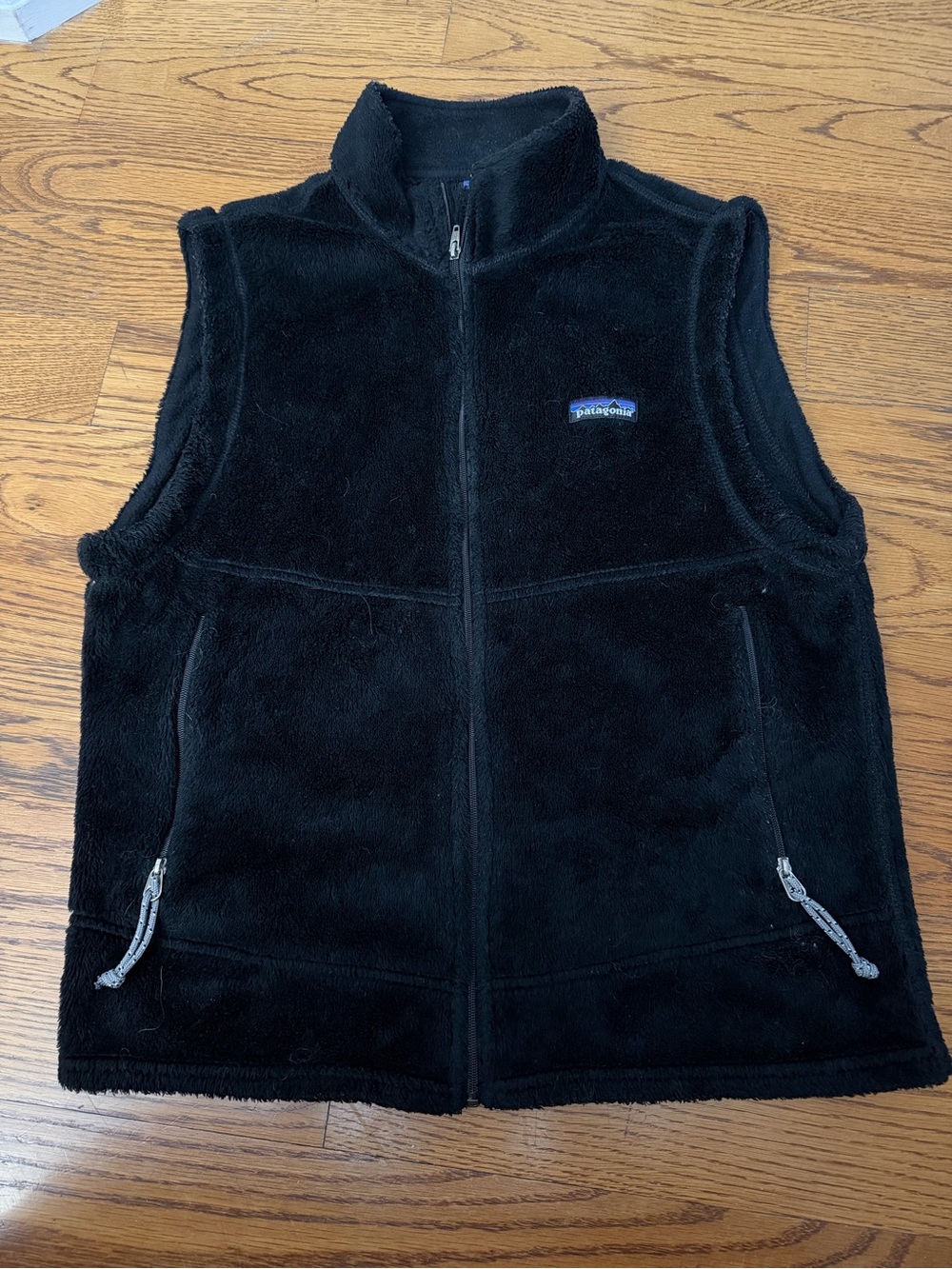 Patagonia Black Fleece Vest with Zip Pockets